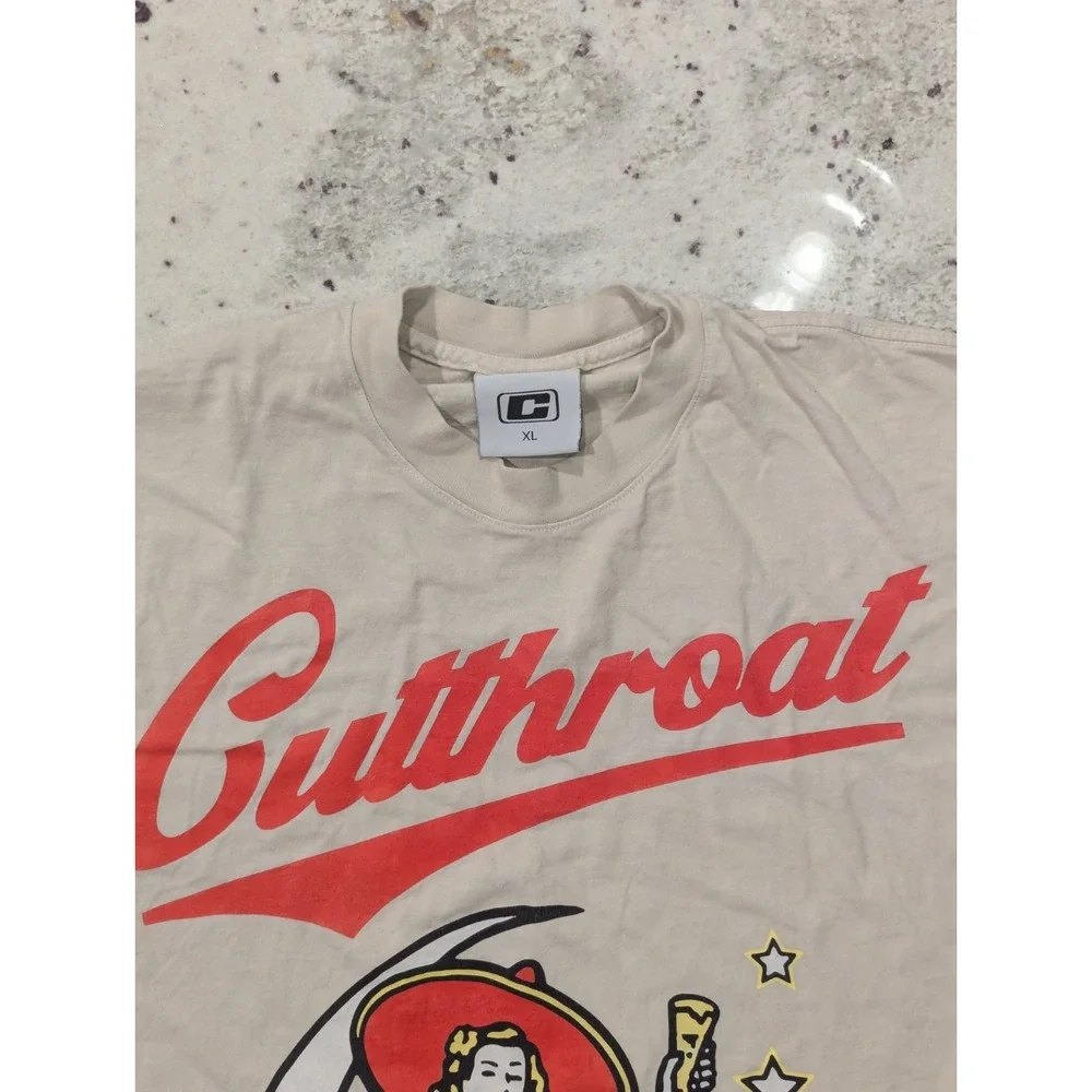 Cutthroat High Life Sexy Pirate Girl Shirt Mens XL Rare Moon‎ Stars Streetwear